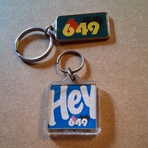 Colorful Keychain Set with Retro Design